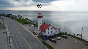 Images aériennes par drone - Phare de Matane - iotavideo
